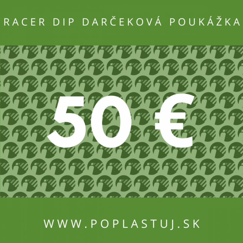 Darčekový poukaz Racer Dip 50 €