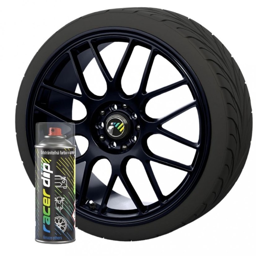 RACER DIP, Sprej, 400 ml, Ultra cierna metalicka, 062