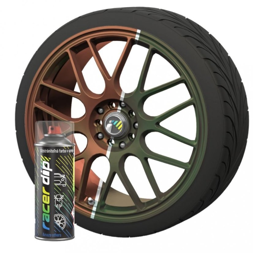 RACER DIP, Sprej, 400 ml, Zeleno hneda perlet, 067