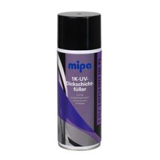 MIPA 1K-UV-Hrubovrstvý plnič-Spray 400 ml, plnič v spreji, vytvrdzujúci UV svetl 400 ml