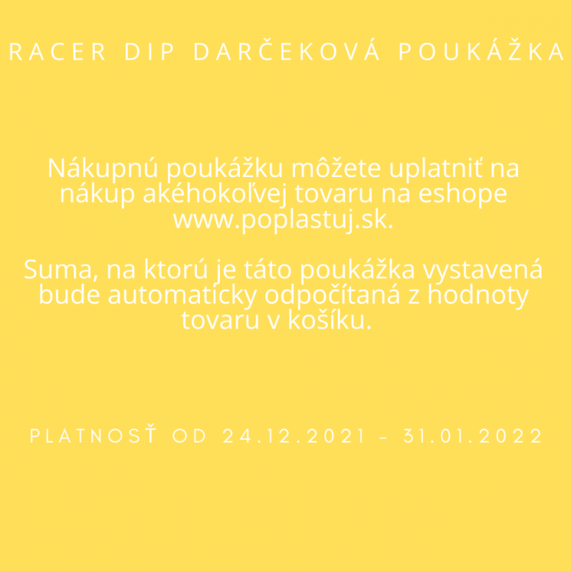 Darčekový poukaz Racer Dip 30 €